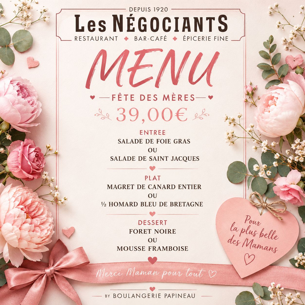 🌸 Fête des Mères aux Négociants 🌸 - dimanche 31 mai